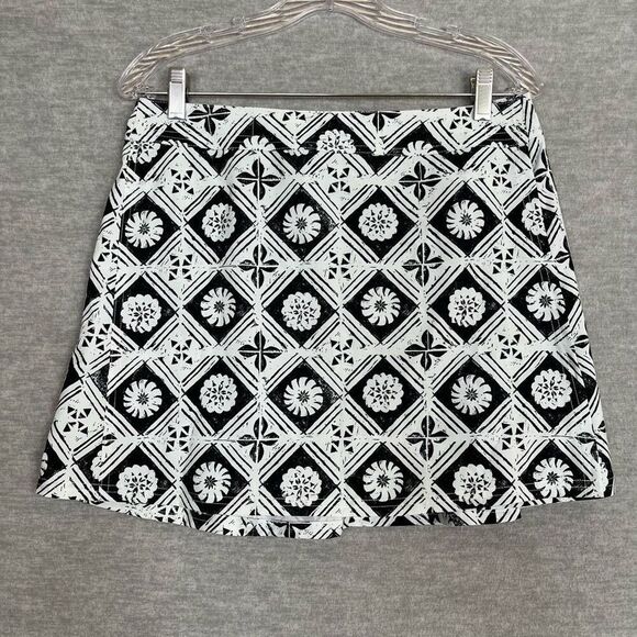 Rip Skirt Limited Edition Fijian Tapa Womens Medium Iconic Print Black White NWT - Picture 11 of 11